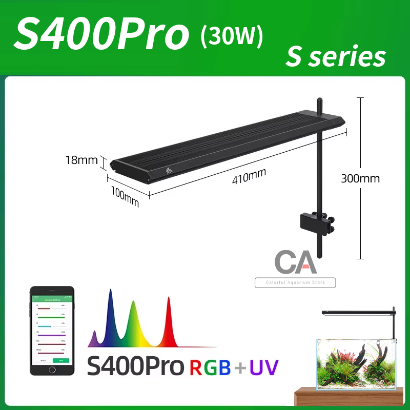 Marine Aquarium Uv Light - WEEK AQUA S Series RGB+UV Full