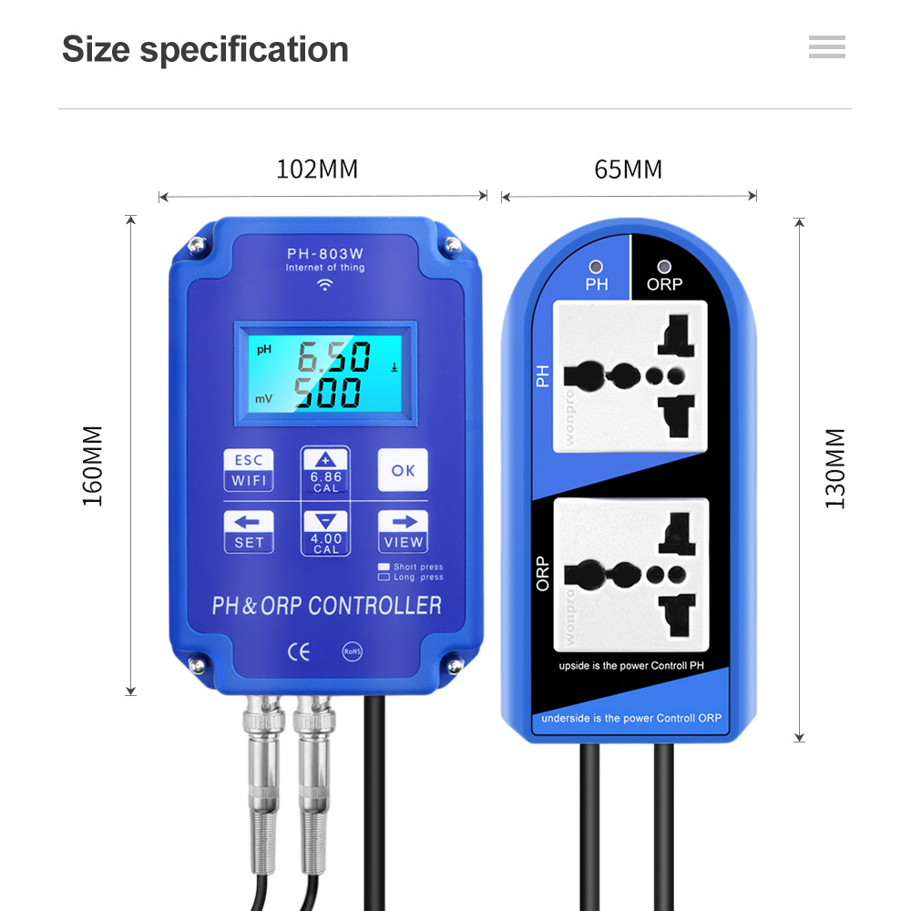 2 In 1 PH ORP Controller PH-80 - Marine Aquarium Par Meter recension och pris