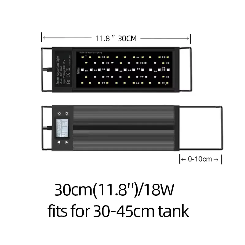 30cm 12inch Aquarium LED WRGB  - Marine Aquarium Hours recension och pris