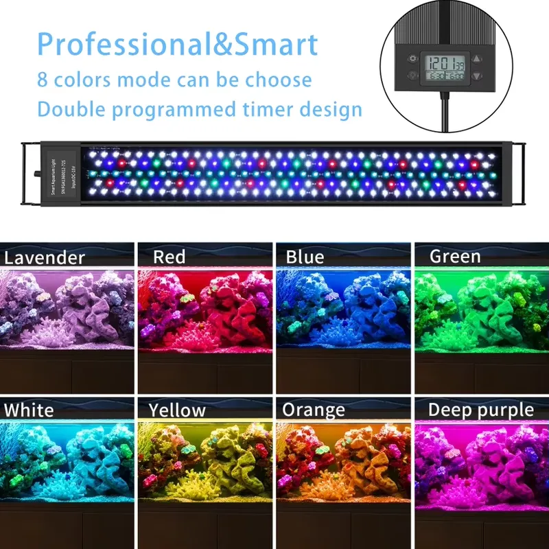 30cm 12inch Aquarium LED WRGB  - Marine Aquarium Hours recension och pris
