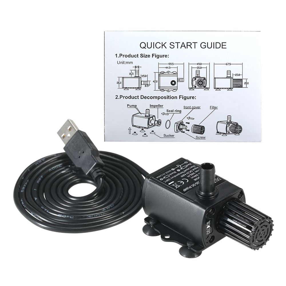 USB DC5V 4.8W Ultra-quiet Mini - Marine Aquarium Dc Pump recension och pris